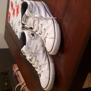 Converse Leather High Top Slip Ons